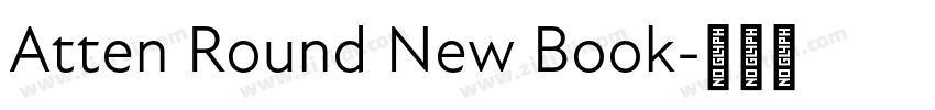 Atten Round New Book字体转换